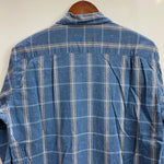 【曜日割引対象外】 ヴィンテージ vintage 50's TOWNCRAFT long-sleeve shirt オープンカラー チェック 長袖シャツ ブルー Mサイズ 201MT-3824 VB