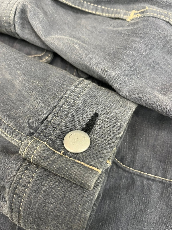 ヒステリックグラマー HYSTERIC GLAMOUR ショート丈 短丈 ワークジャケット KINKY JEANS 青 インディゴ シャツジャケット 裏地チェック ブランケット 2AB-2790 ジャケット ブルー フリーサイズ 101LT-180