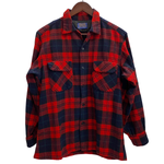 【曜日割引対象外】 ペンドルトン PENDLETON 60's ボードシャツ ウール オープンカラーシャツ 長袖シャツ レッド Mサイズ 201MT-4759 VB