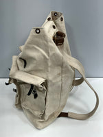 ミリタリー MILITARY 40'S 40年代 旧日本軍 リュック バックパック 旧日本軍 大日本帝国陸軍 当時物 実物 帆布 本革 VINTAGE ヴィンテージ バッグ メンズバッグ バックパック・リュック ベージュ 101bag-203