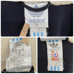 【曜日割引対象外】 アディダス adidas 襟付き ジャージ 復刻 トラックジャケット ジャージ ホワイト Mサイズ 201MT-4705 VB