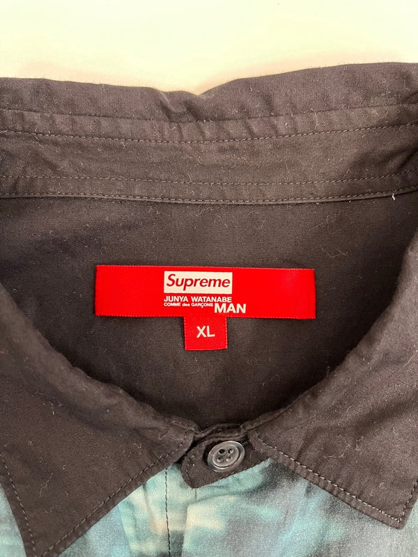 シュプリーム SUPREME Supreme×JUNYA WATANABE COMME des GARCONS MAN Nature Shirt フォトプリント XL 長袖シャツ ブラック LLサイズ 101MT-4155