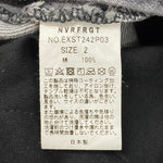 【曜日割引対象外】ネヴァーフォーゲット NVRFRGT STUDIOUS別注 フォイル コーテッド ツイステッド ジーンズ FOIL COATED 3D TWISTED JEANS EXST242P03 デニム ブラック 2サイズ 201MB-1010