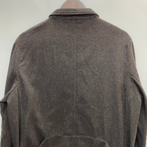 【曜日割引対象外】 ファンセットオブアート FUNSET OF ART MARIN COUNTY MADE カバーオール ウールジャケット コート ブラウン Lサイズ 201MT-4300 VB