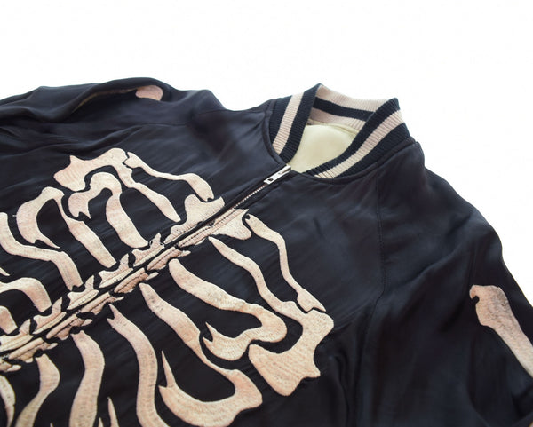 バックストリートクローラー BACK STREET CRAWLER スカル リバーシブル スカジャン SKULL Souvenir Jacket Reversible 骨  52133301 ジャケット ブラック Lサイズ 103MT-2572