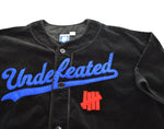 アンディフィーテッド UNDEFEATED 22SS CORD S/S BASEBALL JERSEY コーデュロイ ベースボール シャツ  220077012033 ブラック Lサイズ 103MT-2693