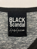 ヨウジヤマモト Yohji Yamamoto BLACK Scandal 20SS × 内田すずめ UCHIDA Face Print T-Shirt TypeA 顔柄丸首半袖A Ｔシャツ 黒 HN-T18-273 サイズ 3 Tシャツ 総柄 ブラック 104MT-1074