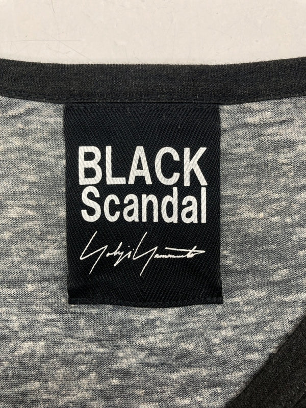 ヨウジヤマモト Yohji Yamamoto BLACK Scandal 20SS × 内田すずめ UCHIDA Face Print T-Shirt TypeA 顔柄丸首半袖A Ｔシャツ 黒 HN-T18-273 サイズ 3 Tシャツ 総柄 ブラック 104MT-1074