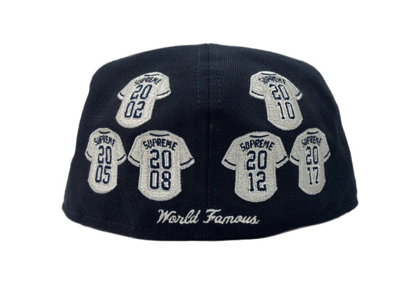 シュプリーム SUPREME 24AW JERSEYS BOX LOGO ジャージーズ ボックス ロゴ New Era ベースボール キャップ 帽子 紺 帽子 メンズ帽子 キャップ 刺繍 ネイビー 104H-68