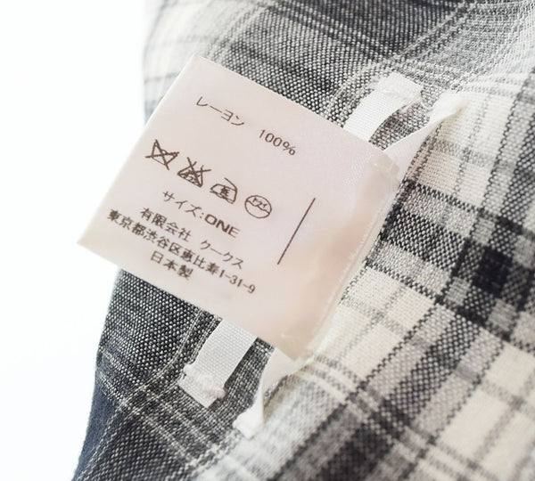 ナンバーナイン NUMBER (N)INE 00s 00's ストール スカーフ レーヨン マフラー・スカーフ メンズマフラー・ストール ブラック 103G-128