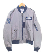 テッドマン TEDMAN x WedsSport BANDOH ウェッズスポーツ × カミナリモータース WEDSL2-100 L-2B フライト  44 ジャケット グレー 103MT-2192