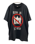 ヴィンテージ vintage BOYS IN THE HOOD T-shirt 黒 プリント袖シングル US古着 XL Tシャツ ブラック LLサイズ 101MT-3187