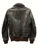 ヒステリックグラマー HYSTERIC GLAMOUR Leather Jacket レザー ジャケット アウター ブルゾン ボア 茶色 0234LB01 ジャケット 無地 ブラウン Sサイズ 104MT-622