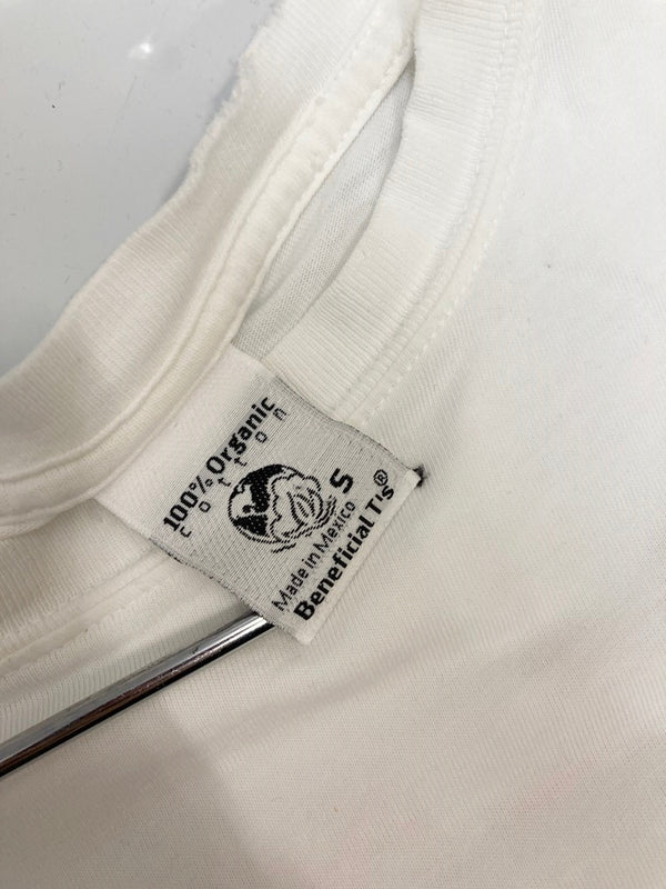 パタゴニア PATAGONIA 90s 90's Beneficial T's SALMON NATION サーモン ネーション ヴィンテージTシャツ Tシャツ プリント ホワイト Sサイズ 101MT-2305