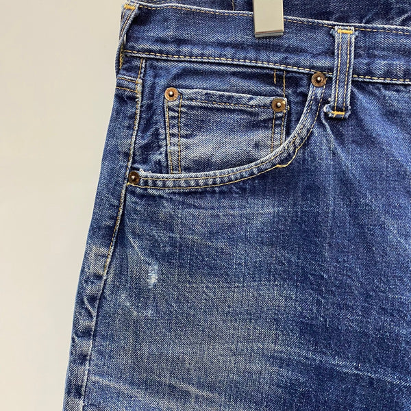 【曜日割引対象外】 リーバイス Levi's 60's 501 BIG E タイプ物 カットオフ ショートパンツ W33 デニム ブルー 201MB-1106 VB