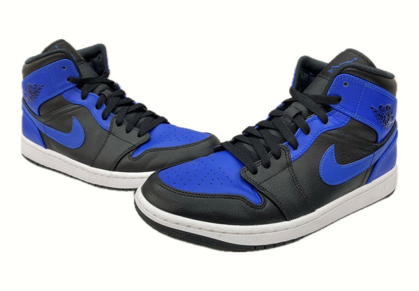 ナイキ NIKE 20年製 AIR JORDAN 1 MID HYPER ROYAL エア ジョーダン ミッド ハイパー ロイヤル AJ1 青 黒 554724-077 メンズ靴 スニーカー ブルー 28cm 104S-652