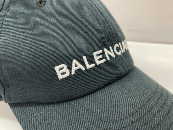 バレンシアガ BALENCIAGA CLASSIC LOGO BASEBALL CAP クラシック ロゴ ベースボール キャップ 6P 刺繍 紺 452245 452B4 帽子 メンズ帽子 キャップ ワンポイント ネイビー 104H-13