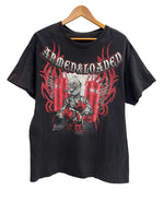 US US古着 POPEYE ポパイ MMA Fighter Armed And Loaded キャラT 黒  Tシャツ ブラック 101MT-4836