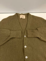 ヴィンテージ vintage 50's～60's 50～60年代 TOWNE AND KING アルパカ ニット カーディガン 44 カーディガン カーキ 101MT-5023