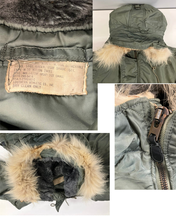 ミリタリー military 60's 60年代 USAF 米軍 実物 空軍 US AIR FORCE N3-B フライトジャケット VINTAGE ヴィンテージ コート カーキ 101MT-4900