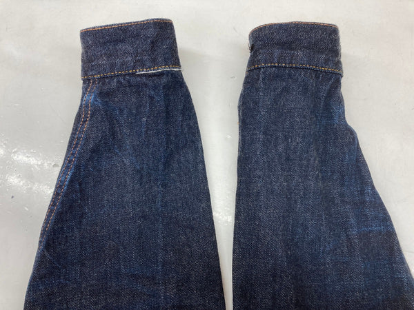 ワンピースオブロック One Piece Of Rock 2nd デニムジャケット Gジャン ハギ付き 407XXX 1954モデル M-54 バンダナ 濃紺 サイズ48 ジャケット 無地 ネイビー 104MT-1040