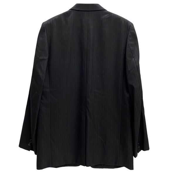 コムデギャルソンオムドゥ COMME des GARCONS HOMME DEUX 3B テーラードジャケット ストライプ DR-J015 ジャケット ブラック Lサイズ 201MT-3903