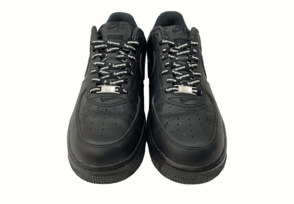 ナイキ NIKE 19年製 × SUPREME シュプリーム AIR FORCE 1 LOW エア フォース ロー AF1 黒 CU9225-001 メンズ靴 スニーカー ブラック 28cm 104-shoes223