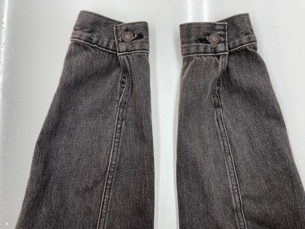 リーバイス Levi's 2nd TYPE セカンド 先染めブラック デニムジャケット トラッカージャケット RELAXED A7632-0002 ジャケット 無地 ブラック Sサイズ 104MT-2180