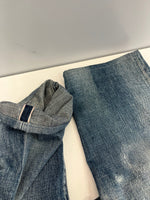 ネイバーフッド NEIGHBORHOOD SCRATCH SAVAGE サベージデニムパンツ パッチワーク ダメージデニム 211XBNH-PTM07 デニム ブルー Lサイズ 101MB-684