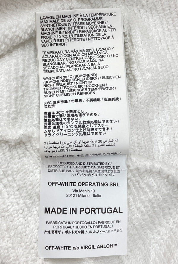 オフホワイト OFF-WHITE ABSTRACT SPLIT ARROWS SWEAT SHIRT スウェット トレーナー 白 スウェット ロゴ ホワイト XLサイズ 104MT-1462