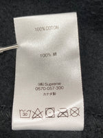 シュプリーム SUPREME × yohji yamamoto ヨウジヤマモト crewneckクルーネック スウェット 黒 スウェット ロゴ ブラック Sサイズ 104MT-2204