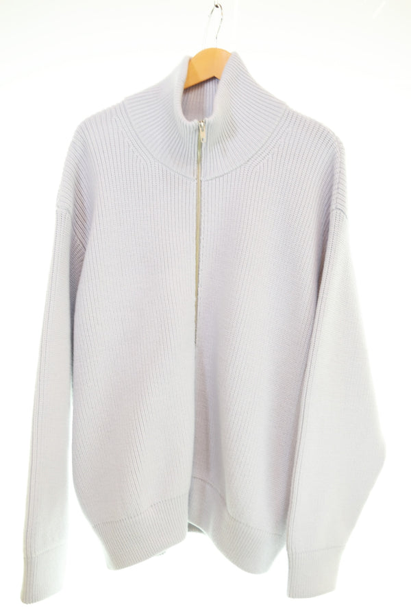 シュタイン stein  OVERSIZED DRIVERS KNIT ZIP JACKET ニットジャケット ST696 セーター グレー Mサイズ 103MT-3294