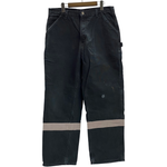 【曜日割引対象外】 カーハート Carhartt リフレクター ペインターパンツ インナーチェック カーゴパンツ ブラック 36×32サイズ 201MB-1144 VB