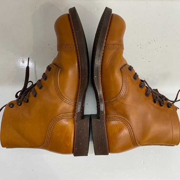 【曜日割引対象外】 レッドウィング RED WING アイアンレンジ マンソンブーツ USA製 8011 メンズ靴 ブーツ ワーク ブラウン 26cmサイズ 201-shoes1559 VB