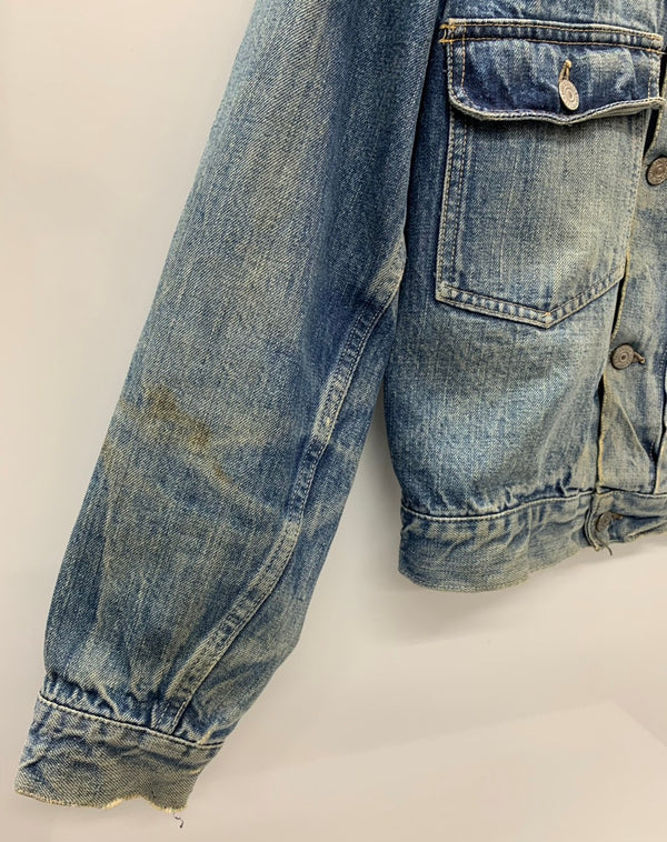 【曜日割引対象外】 リーバイス Levi's 50's 507XX 2nd 革パッチ 片面タブ VINTAGE デニム ジャケット 201MT-3011 VB