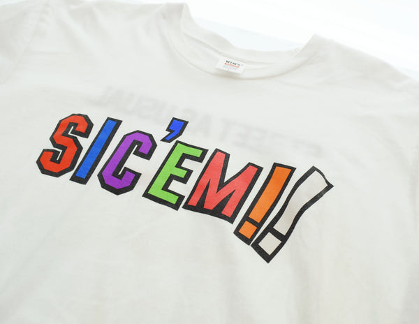 シュプリーム SUPREME  WTAPS ダブルタップス 21AW Sicem! Tee ロゴプリント Tシャツ Tシャツ ホワイト Lサイズ 103MT-2701