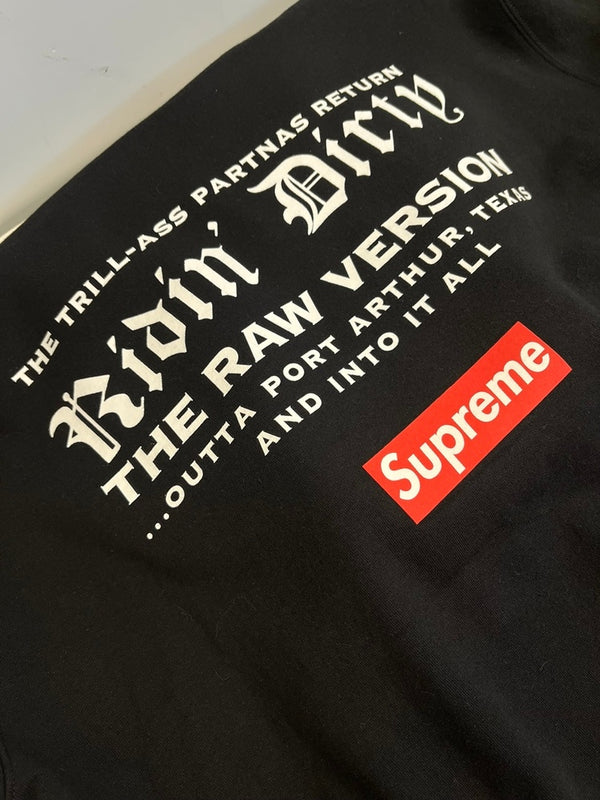 シュプリーム SUPREME 24SS UGK Hooded Sweatshirt フーデッド スウェットシャツ ロゴ 黒 XL パーカ ブラック LLサイズ 101MT-4451