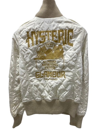 ヒステリックグラマー HYSTERIC GLAMOUR キルティングジャケット ヒスガール  2AB-6510 ジャケット ホワイト フリーサイズ 201LT-384