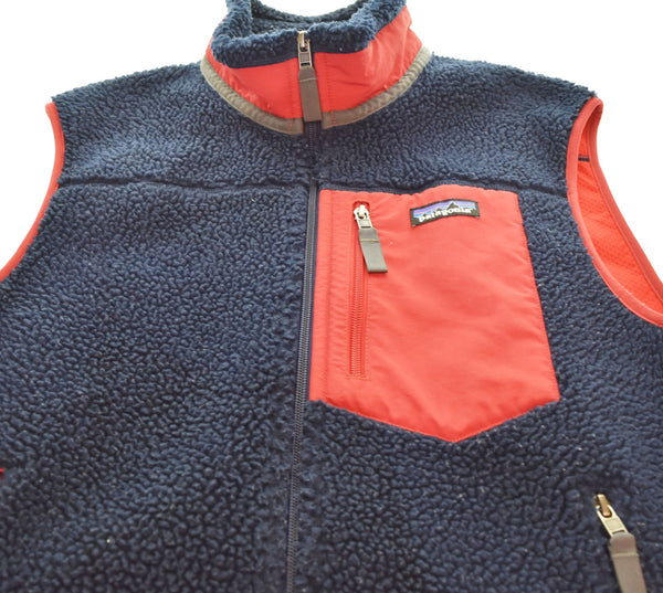 パタゴニア PATAGONIA 17AW CLASSIC RETRO-X VEST クラシック レトロ X ボア フリース ベスト 23048 ベスト ネイビー Mサイズ 103MT-2920