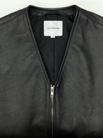 クーティー COOTIE PRODUCTIONS 24AW LSL Leather Vest レザー ベスト ジップアップ アウター 黒 ベスト 無地 ブラック Mサイズ 104MT-2102