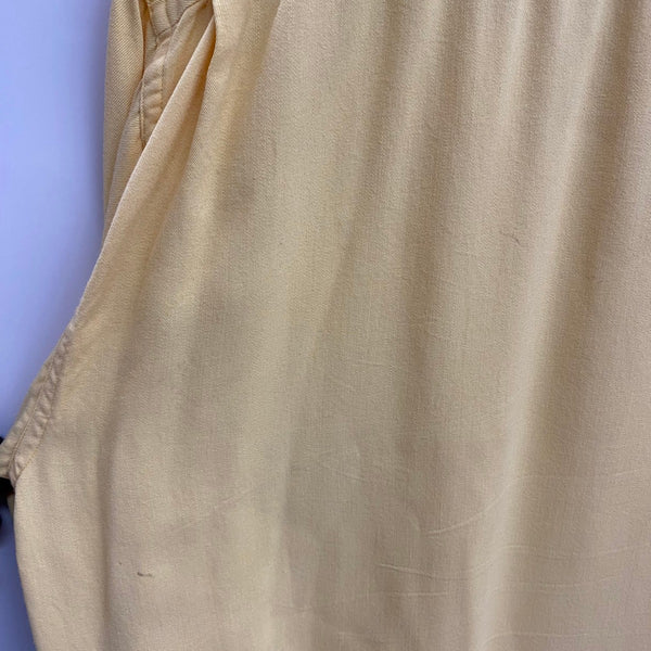 【曜日割引対象外】 ヴィンテージ vintage 50's MARK TWAIN レーヨンギャバ オープンカラーシャツ 長袖シャツ イエロー XLサイズ 201MT-4723 VB