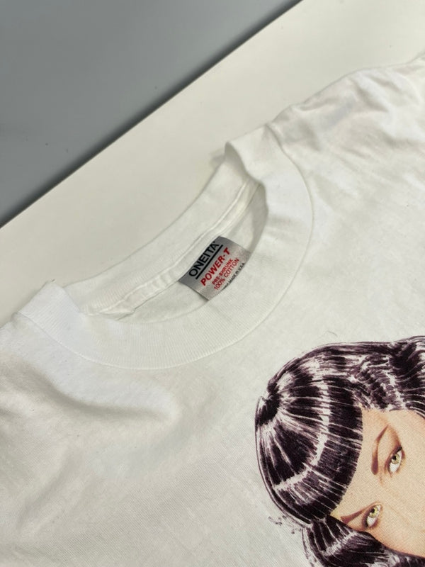 ヴィンテージ vintage 90s 1990 Art of Olivia BETTIE PAGE オリビア アートTシャツ ベティペイジ 白 US古着 XL Tシャツ ホワイト LLサイズ 101MT-4671