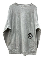 アベイシングエイプ A BATHING APE ベイプ BAPE 初期 90s トレーナー リバースウィーブ スワロフスキー ラインストーン クルーネック Y2K ロゴ 日本製 GRAY 灰色 スウェット プリント グレー XLサイズ 104MT-1821