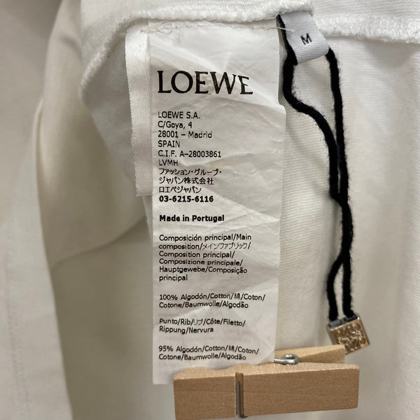 ロエベ LOEWE Tシャツ ホワイト Mサイズ 201MT-4508