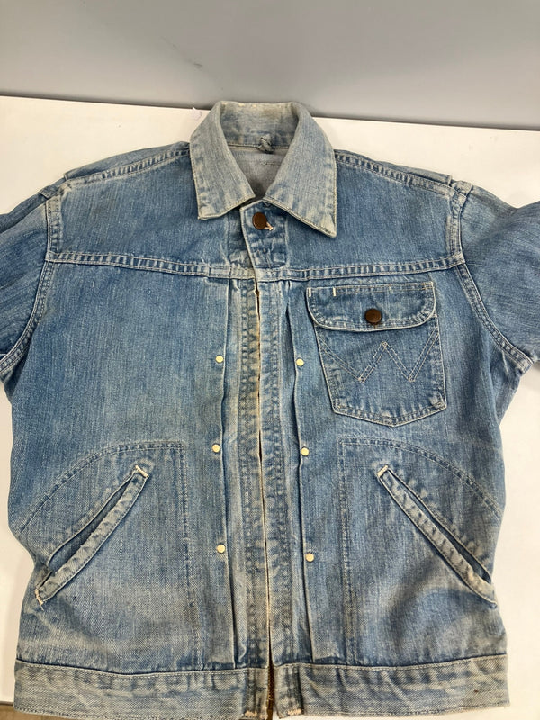 ラングラー Wrangler 50's 50年代 BLUE BELL ブルーベル 縦ベル 11MJZ GRIPPER ZIPPERGジャン デニムジャケット Vintage ヴィンテージ - ジャケット ブルー 101MT-4362