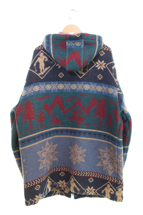 エルエルビーン L.L.Bean 80s ノルディック柄 パーカー Made in Portugal 80's スキー柄 ポルトガル製 ジャケット マルチカラー 103MT-3351