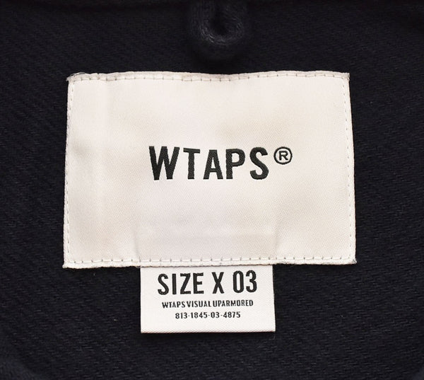 ダブルタップス WTAPS 22SS WCPO COTTON.FLANNEL ダブルシーピーオー ロングスリーブ コットン フランネル シャツ  221WVDT-SHM0 3 ジャケット ネイビー Lサイズ 103MT-2846