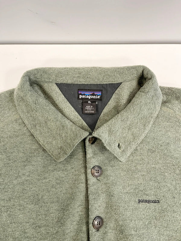 パタゴニア PATAGONIA 90s USA製 雪なしタグ Vintage ヴィンテージ SYNCHILLA BOUCLE PULLOVER シンチラ ブークレ プルオーバー  XL ジャケット グリーン LLサイズ 101MT-4723