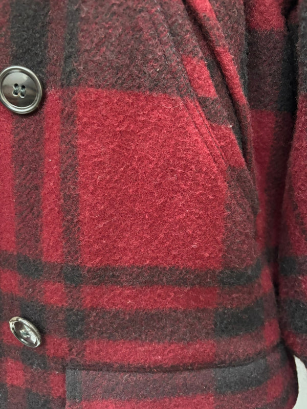 【曜日割引対象外】 ヴィンテージ vintage 80's 80s 80年代 レイクランド Lakeland 襟ボア  ピーコート コート レッド 42サイズ 201MT-3175 VB