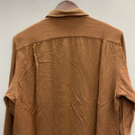 【曜日割引対象外】 ヴィンテージ vintage エルエルビーン L.L.Bean 50's 筆記体タグ レーヨンギャバシャツ  ジャケット ブラウン Mサイズ 201MT-3557 VB